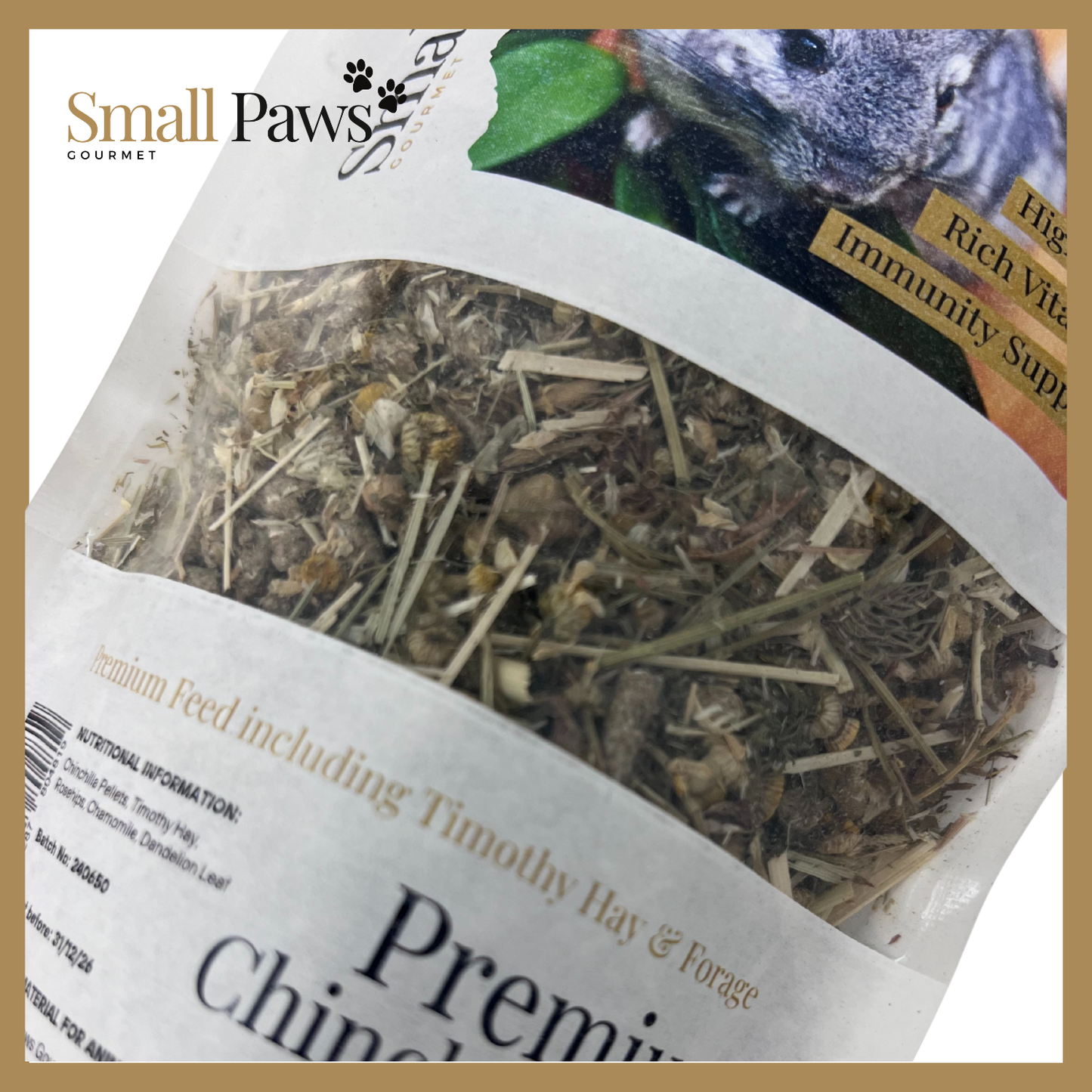 Small Paws Premium Chinchilla Feed